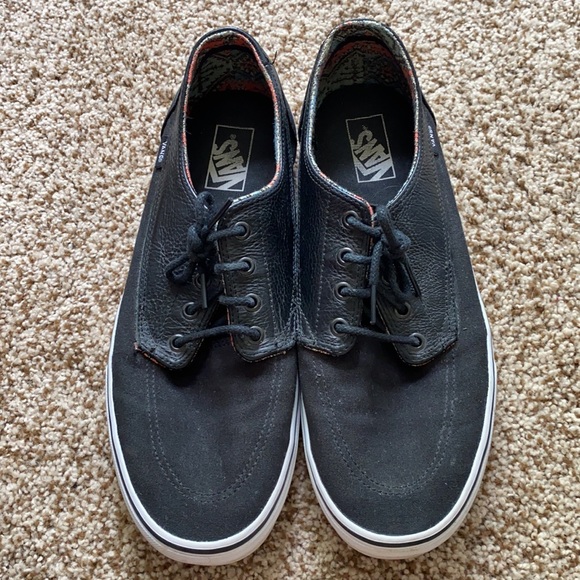 Black Leather Vans - Picture 2 of 7